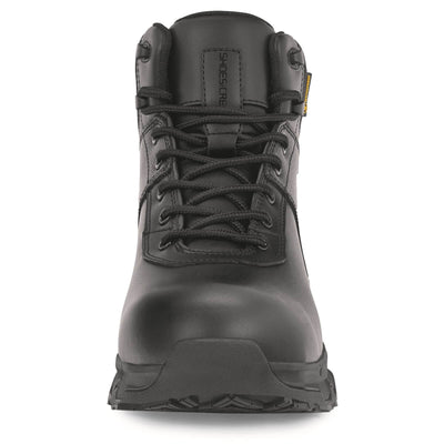 Shoes For Crews Stratton III Waterproof Work Boots Black 3#colour_black