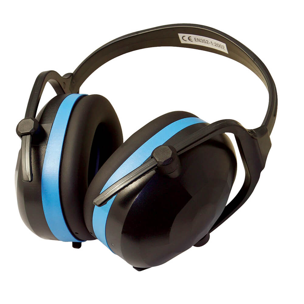 Silverline Folding Lightweight Ear Defenders SNR 30dB Black 1#colour_black