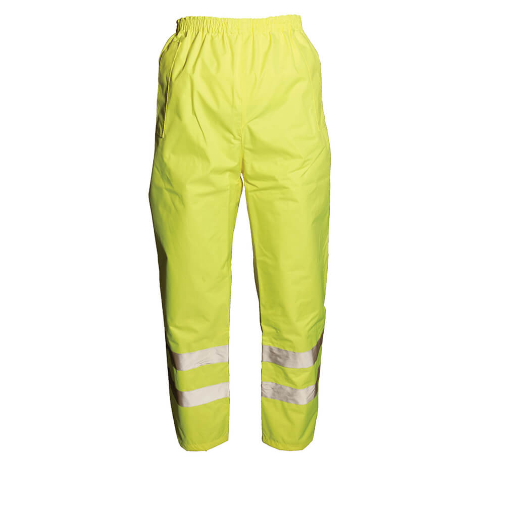 Silverline Hi-Vis Waterproof Over Trousers Class 1 Yellow 1#colour_yellow