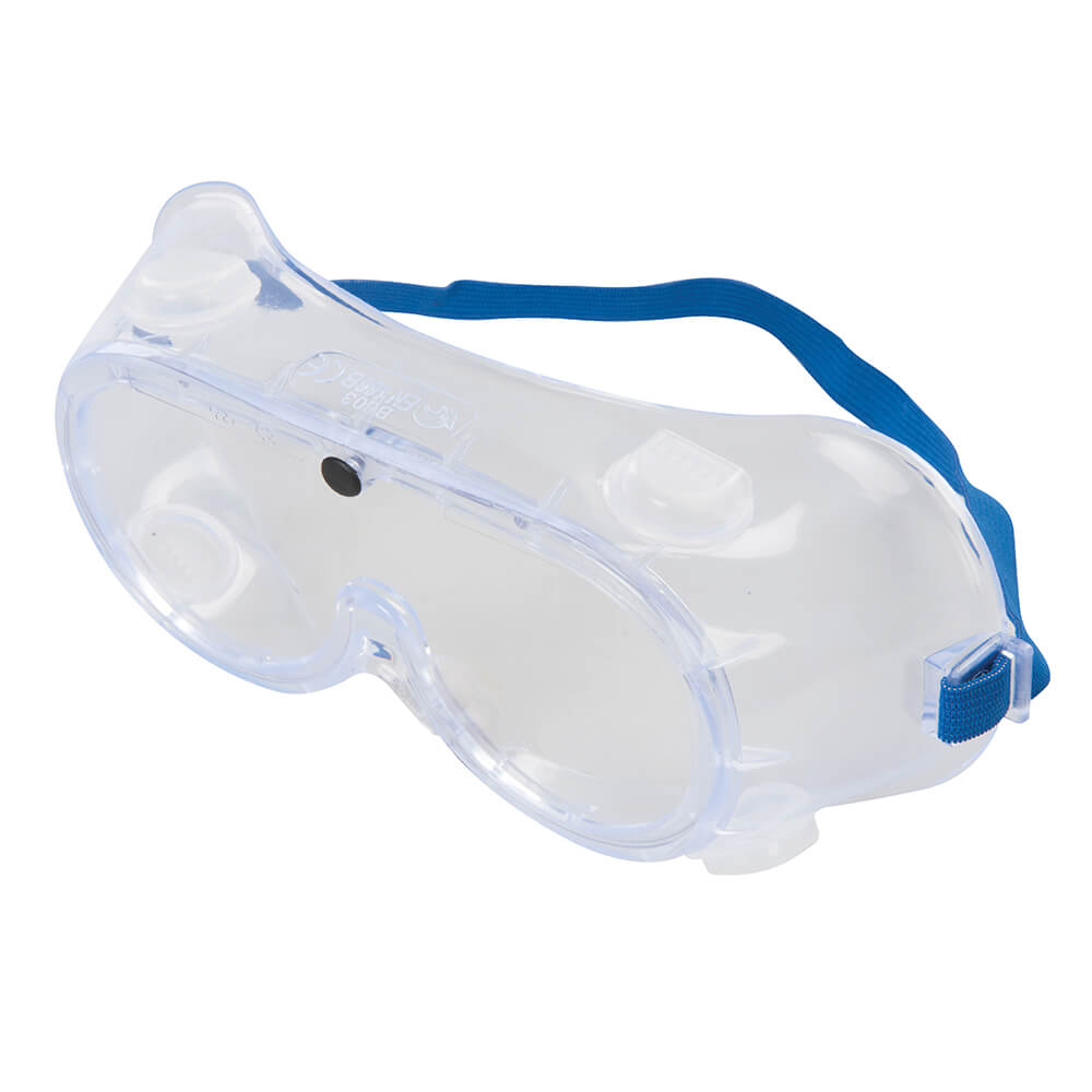 Silverline Indirect Ventilation Safety Goggles Splash Protection Clear 1#colour_clear