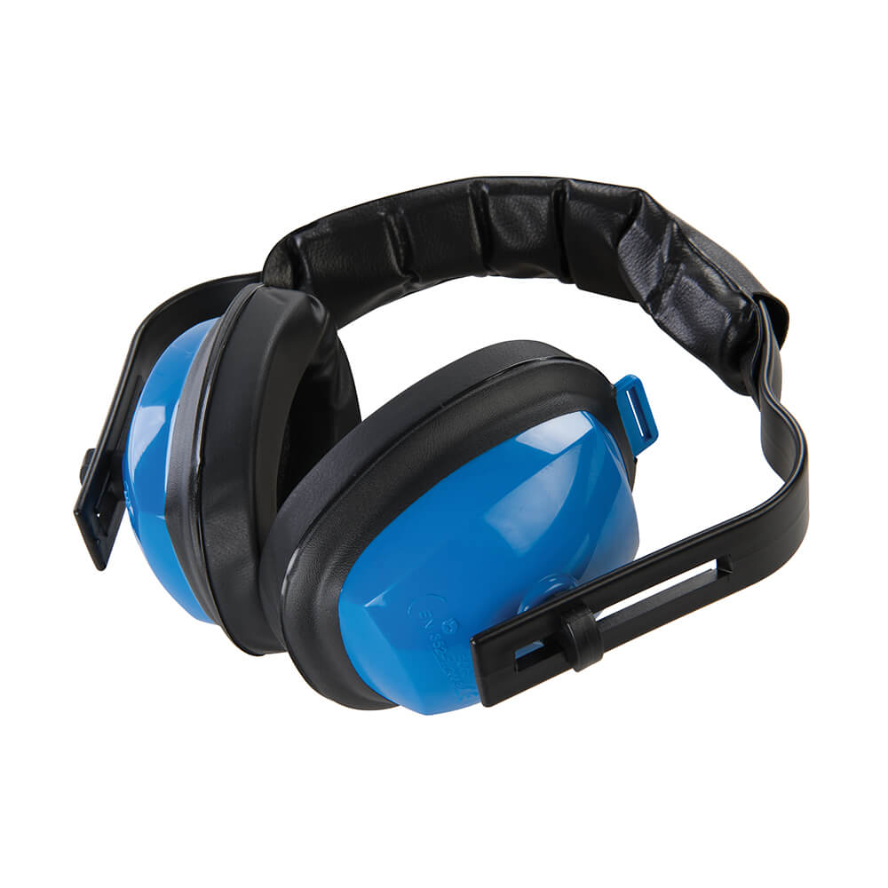 Silverline Lightweight Compact Ear Defenders SNR 21dB Blue 1#colour_blue
