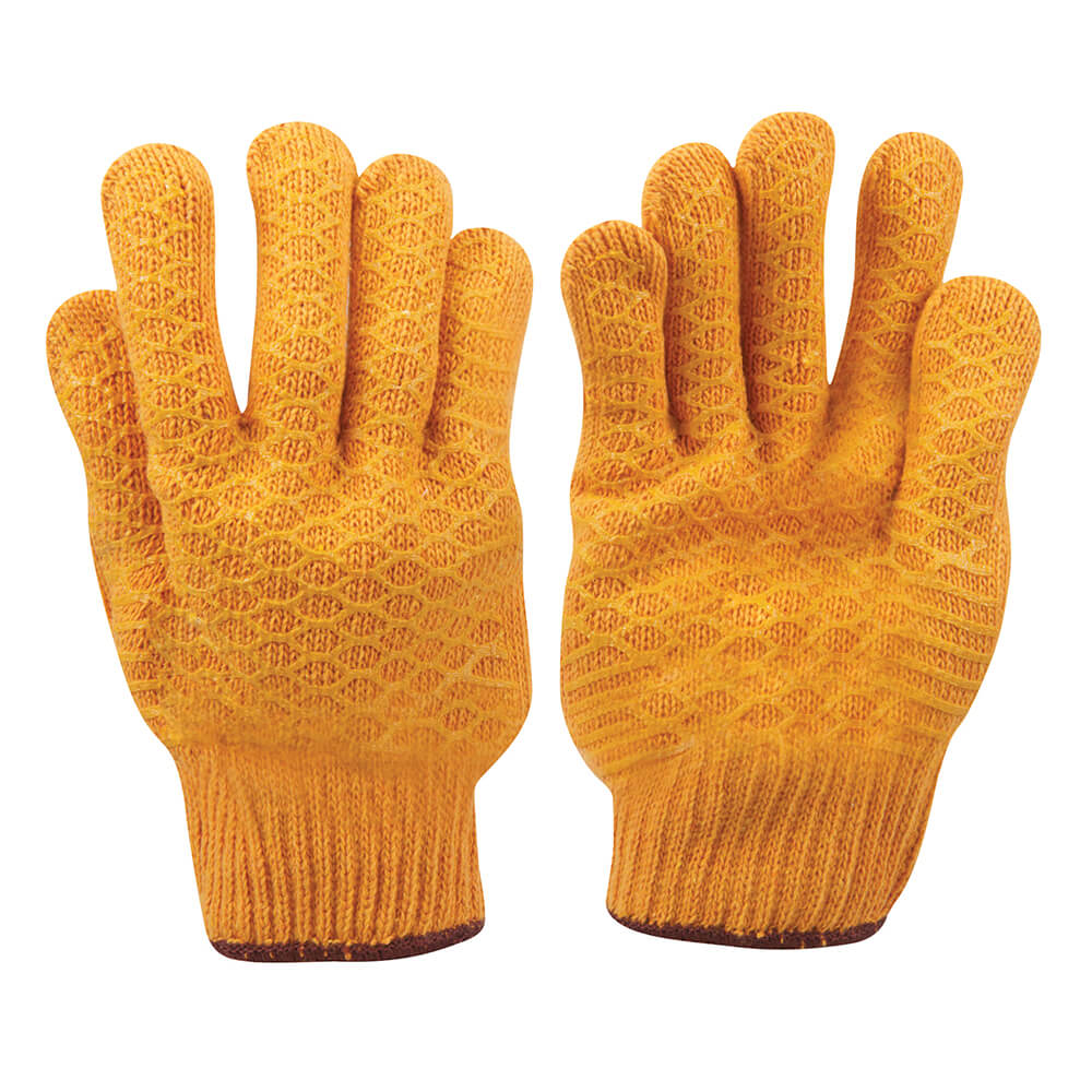 Silverline Seamless Gripper Gloves Orange 1#colour_orange