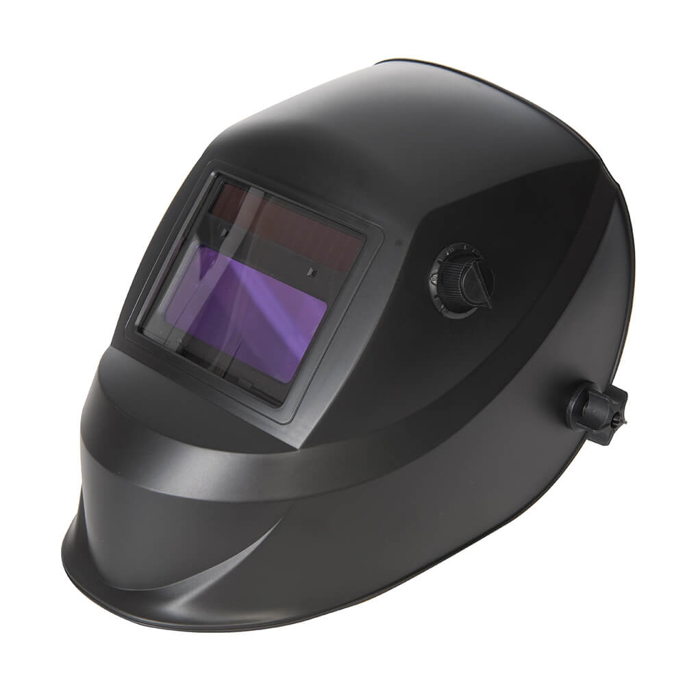 Silverline Welding Helmet Auto Darkening Variable & Grinding Black 1#colour_black