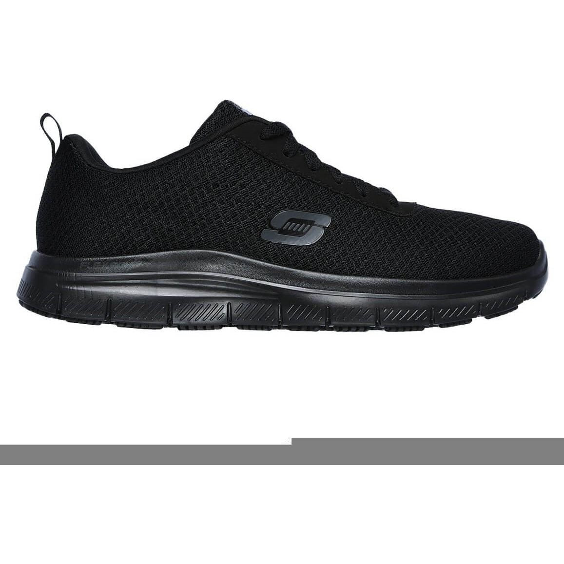 Skechers Bendon Flex Advantage Slip resistant Work Shoes-Black-3