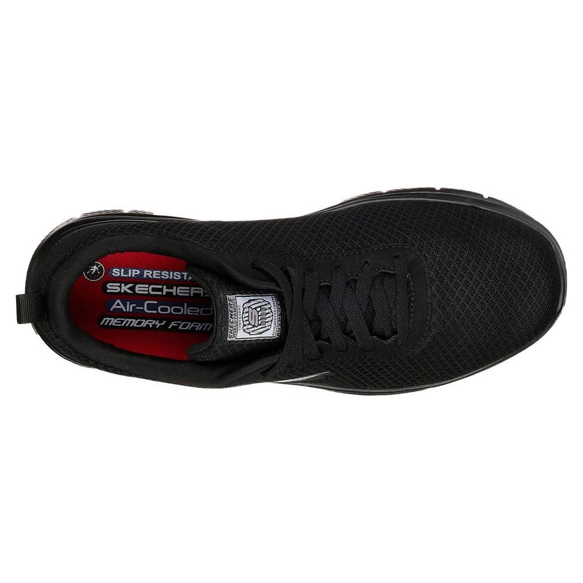 Skechers Bendon Flex Advantage Slip resistant Work Shoes-Black-4