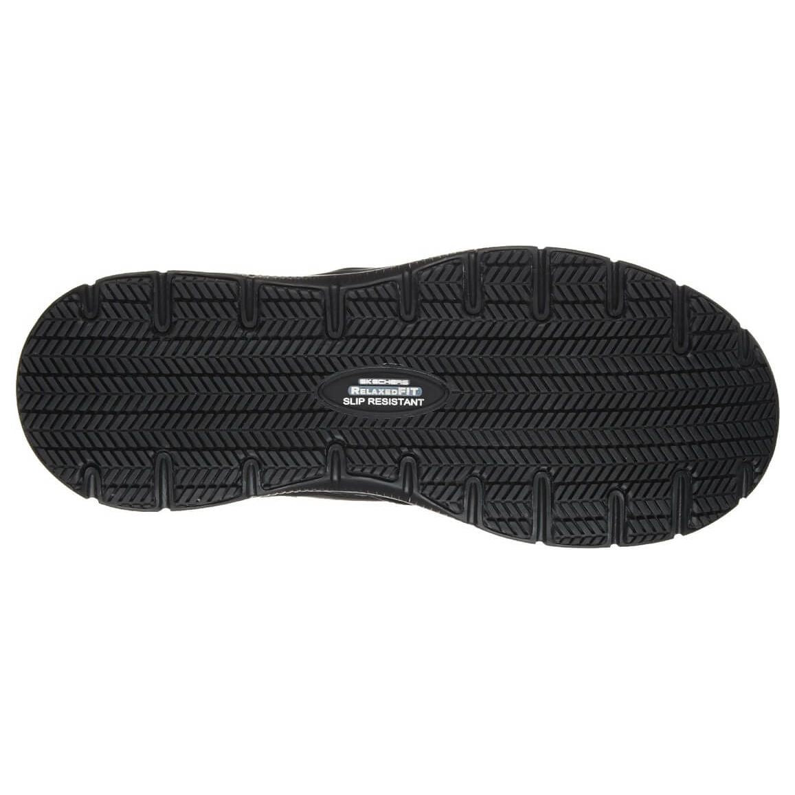 Skechers Bronwood Flex Advantage Slip Resistant Work Shoes-Black-2