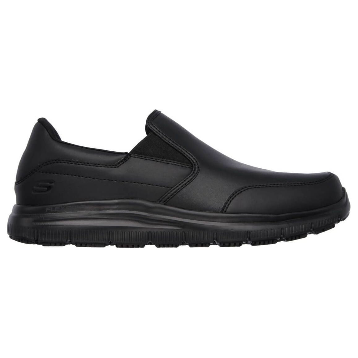 Skechers Bronwood Flex Advantage Slip Resistant Work Shoes-Black-3