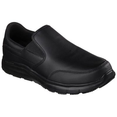 Skechers Bronwood Flex Advantage Slip Resistant Work Shoes-Black-4