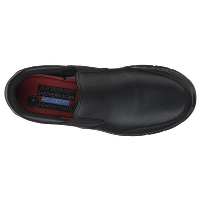 Skechers Bronwood Flex Advantage Slip Resistant Work Shoes-Black-6