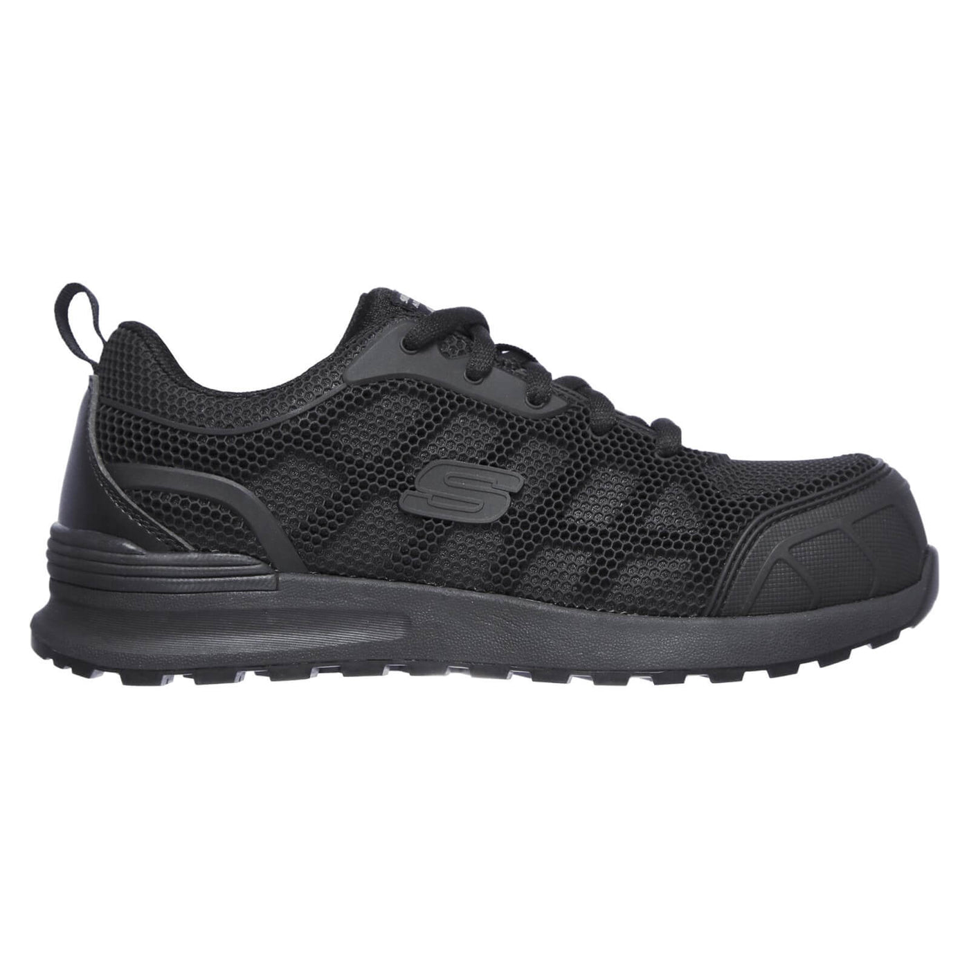 Skechers Bulklin Ayak Safety Shoes Black/Black 3#colour_black-black