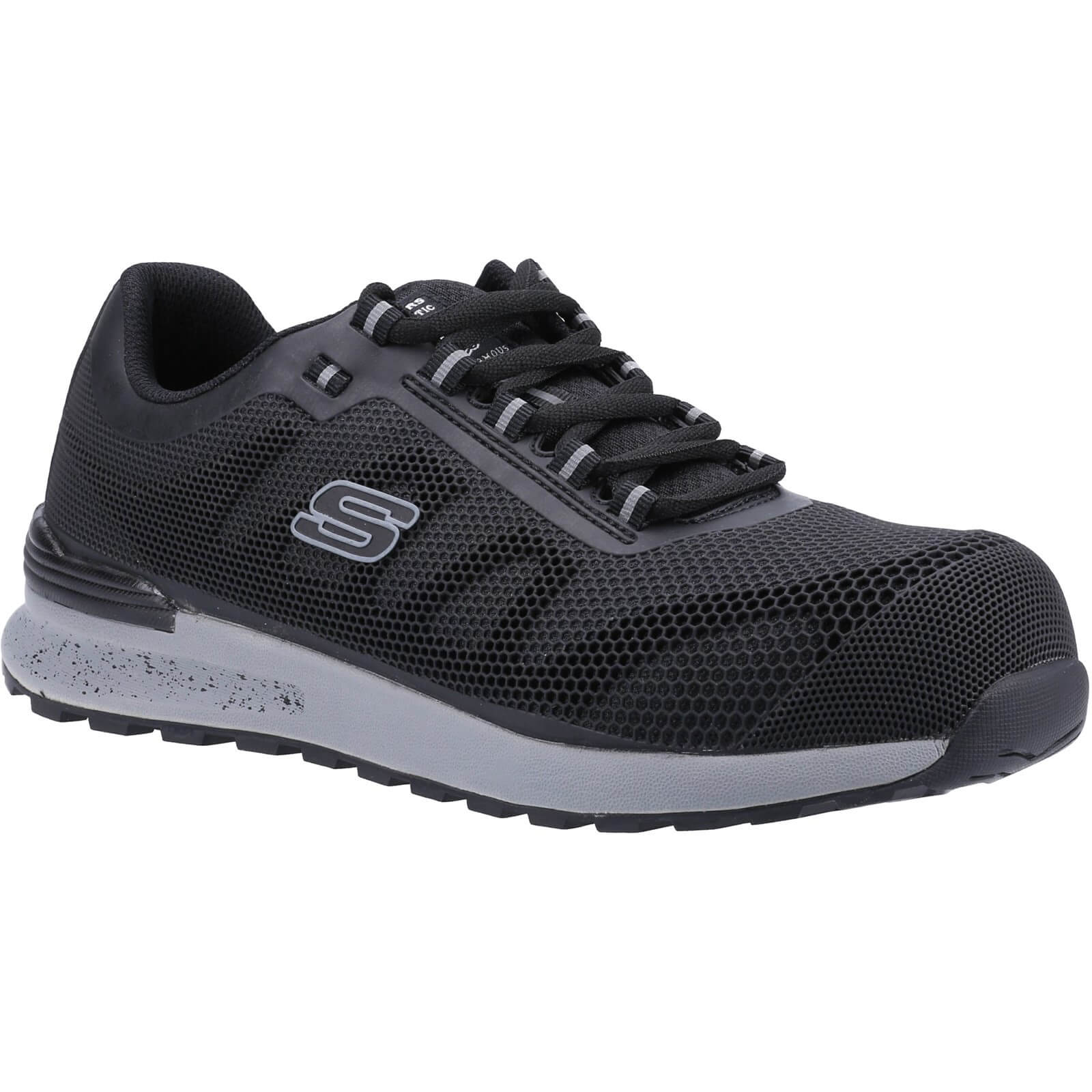 Skechers Bulklin Bragoo Safety Trainers Black 1#colour_black