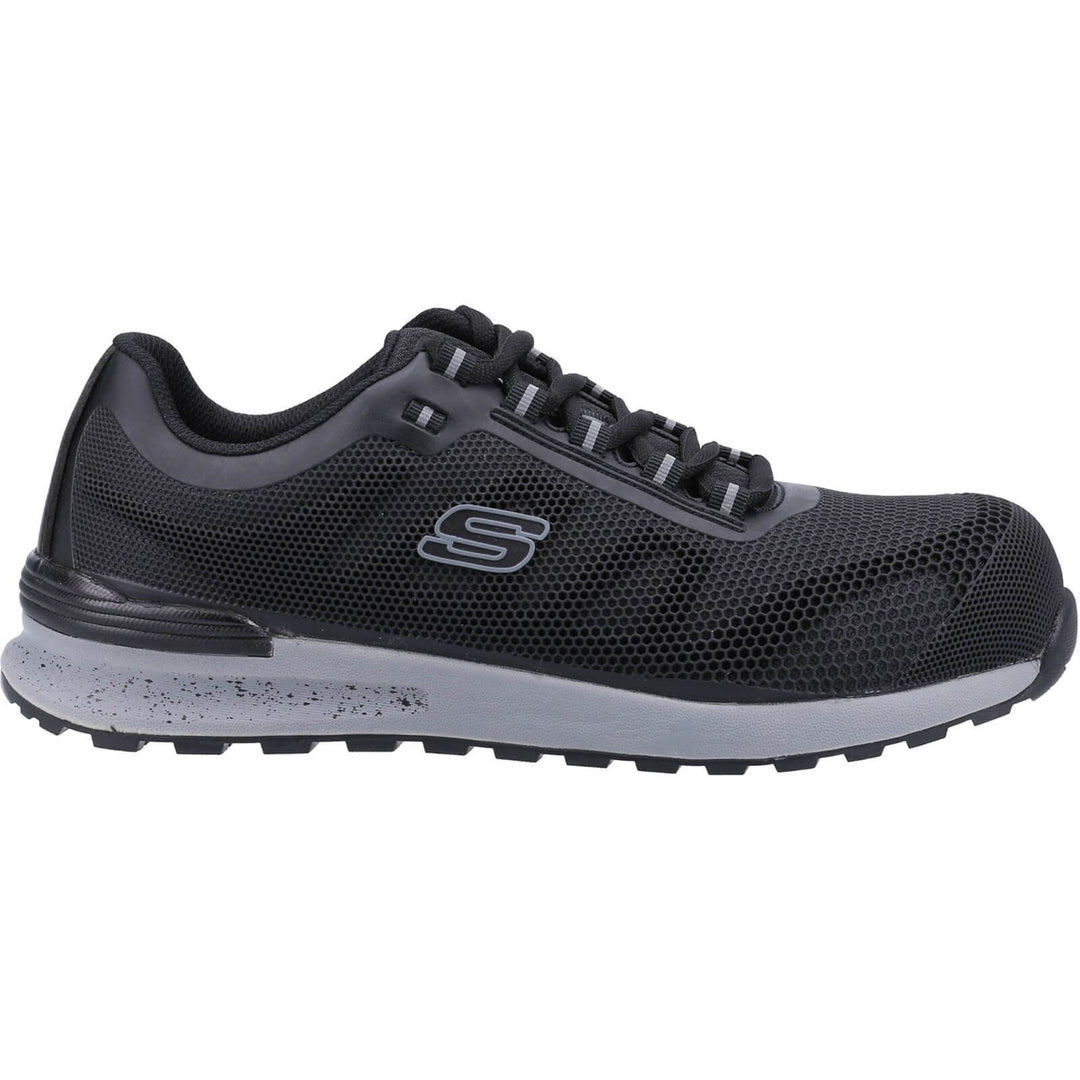 Skechers Bulklin Bragoo Safety Trainers Black 4#colour_black