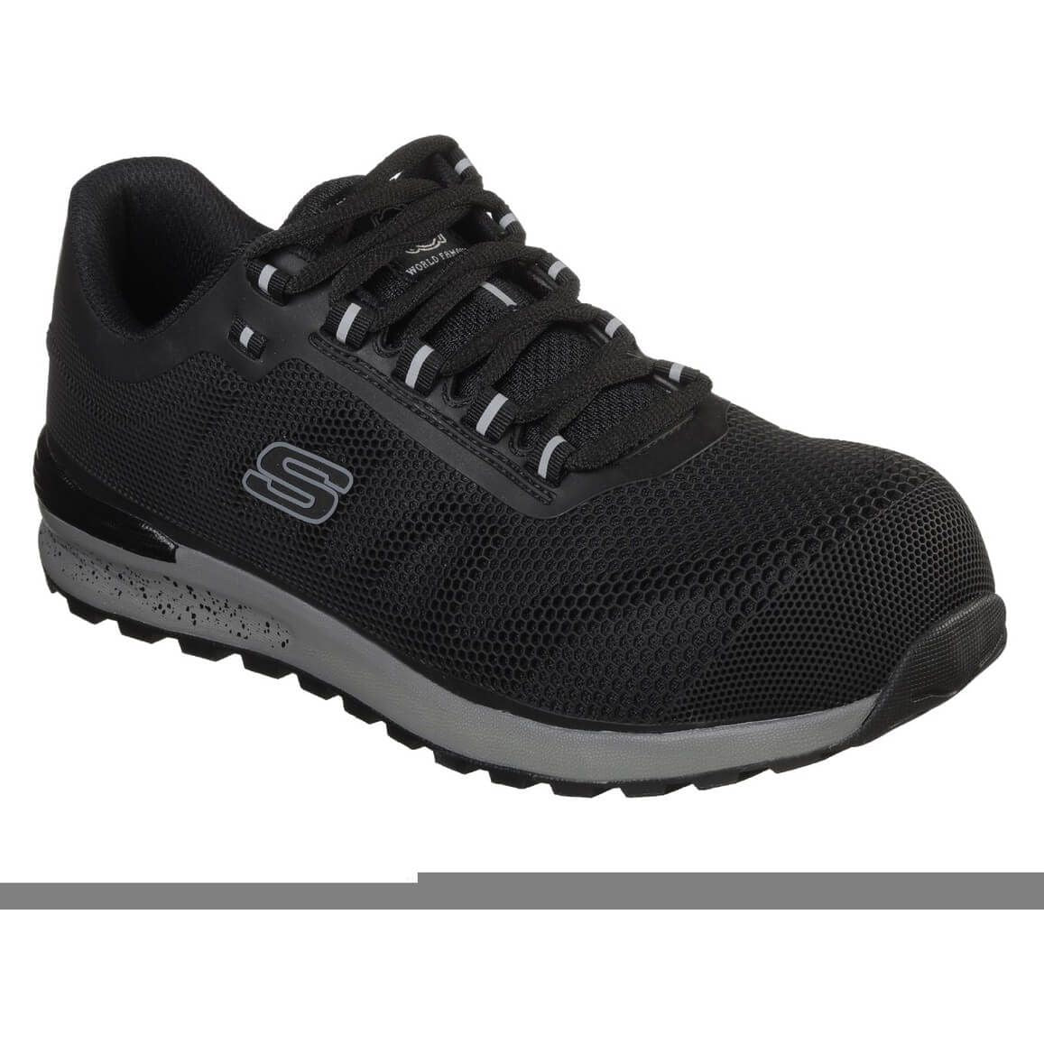 Skechers Bulklin Work Safety Shoes-Black-Main