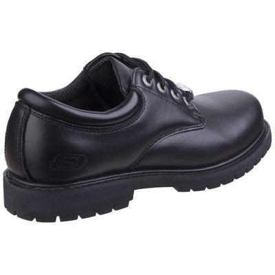 Skechers Cottonwood Elks Slip Resistant Work Shoes-Black-2