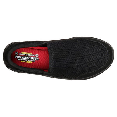 Skechers Cozard Slip Resistant Work Shoes-Black-4