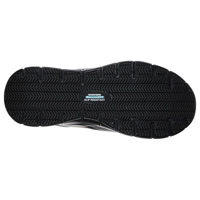 Skechers Fourche Flex Advantage Slip resistant Work Shoes-Black-2