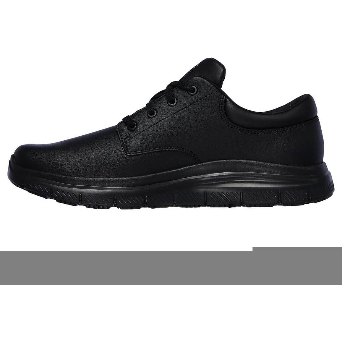 Skechers Fourche Flex Advantage Slip resistant Work Shoes-Black-5