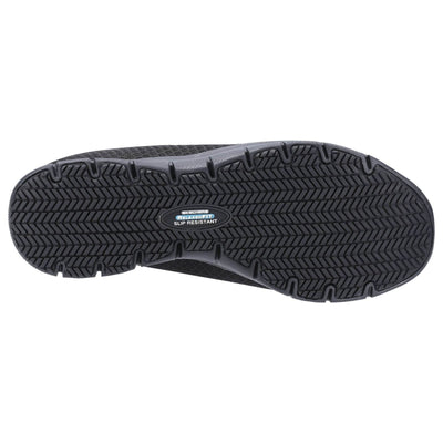 Skechers Genter Bronaugh Slip Resistant Work Shoes-Black-3