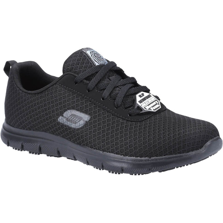 Skechers Genter Bronaugh Slip Resistant Work Shoes-Black-Main