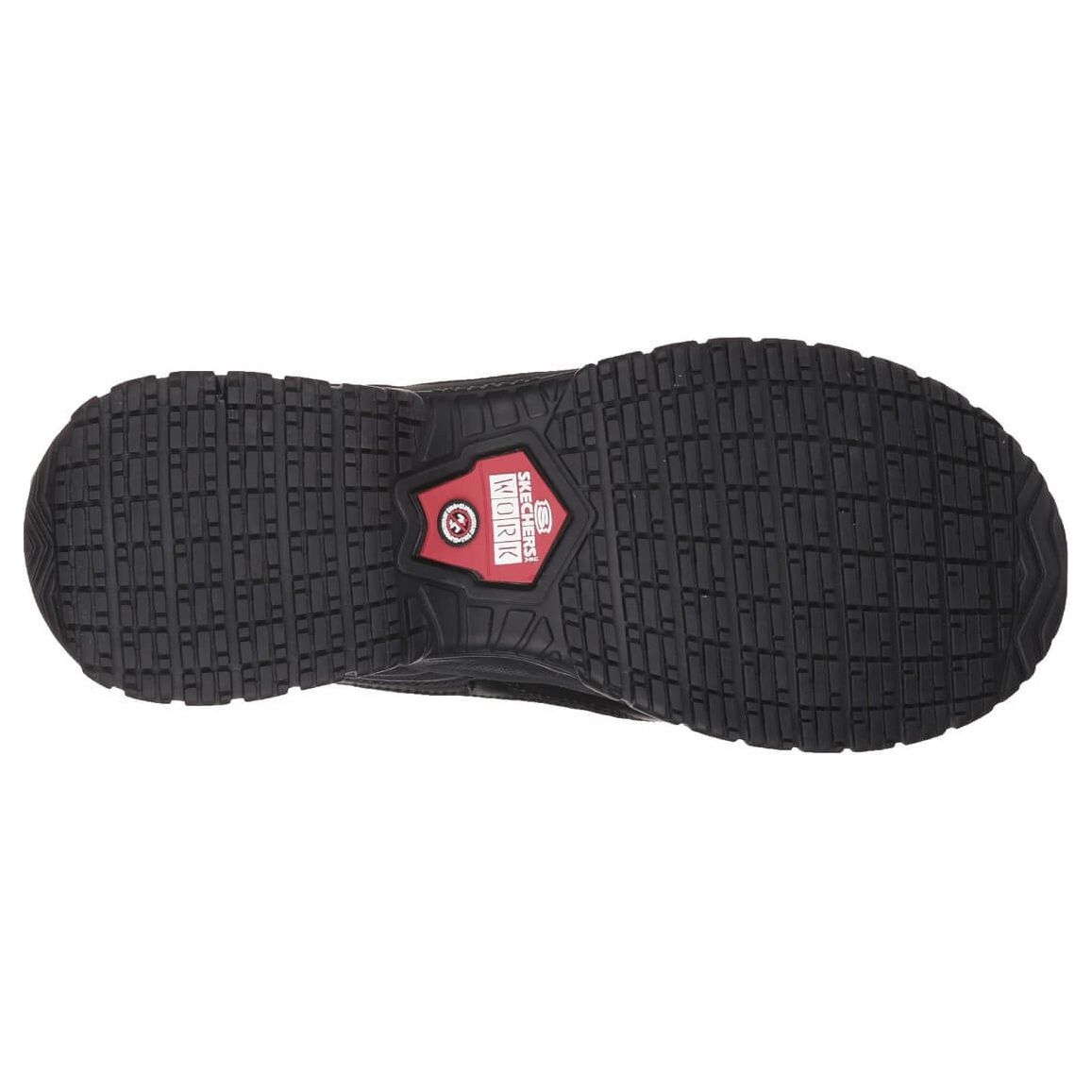 Skechers Grinnell Soft Stride Safety Shoes-Black-3