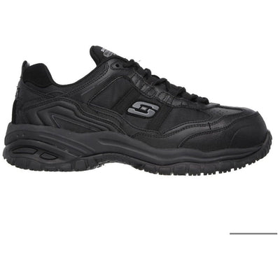 Skechers Grinnell Soft Stride Safety Shoes-Black-4