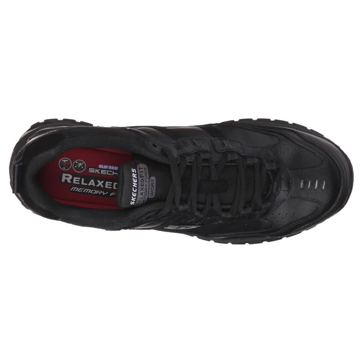 Skechers Grinnell Soft Stride Safety Shoes-Black-6