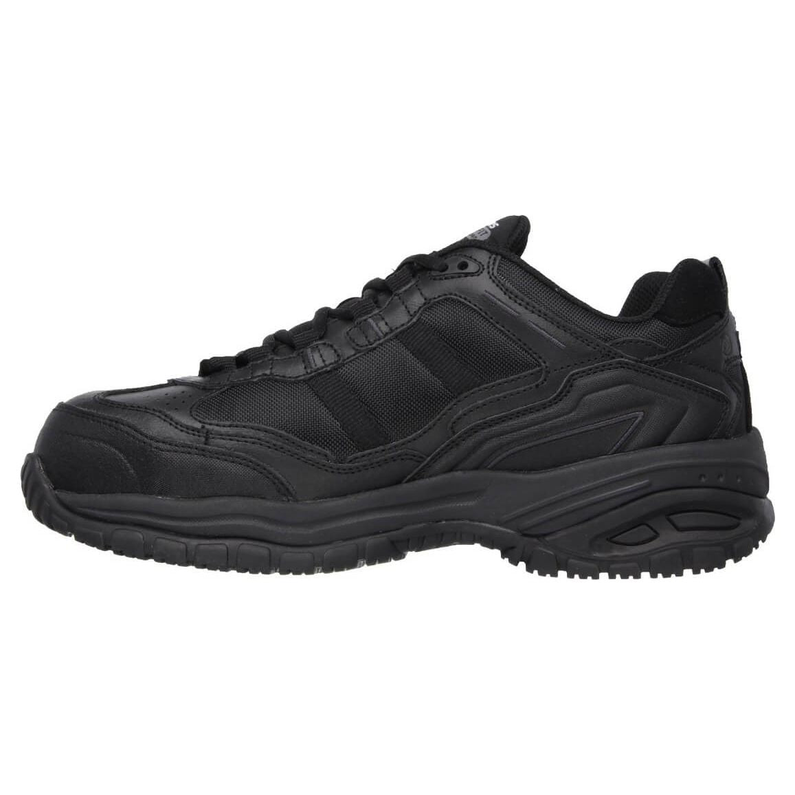 Skechers Grinnell Soft Stride Safety Shoes-Black-7