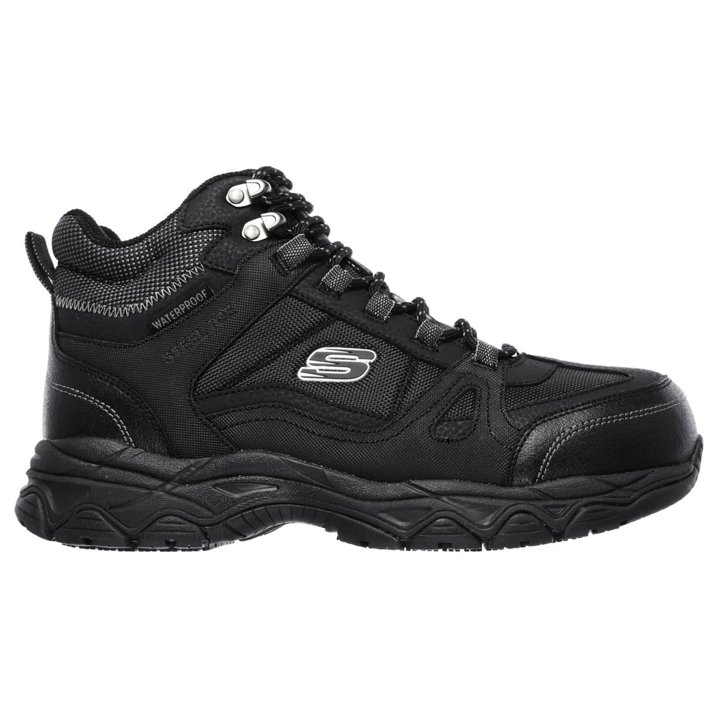 Skechers Ledom Safety Boots Black 3#colour_black