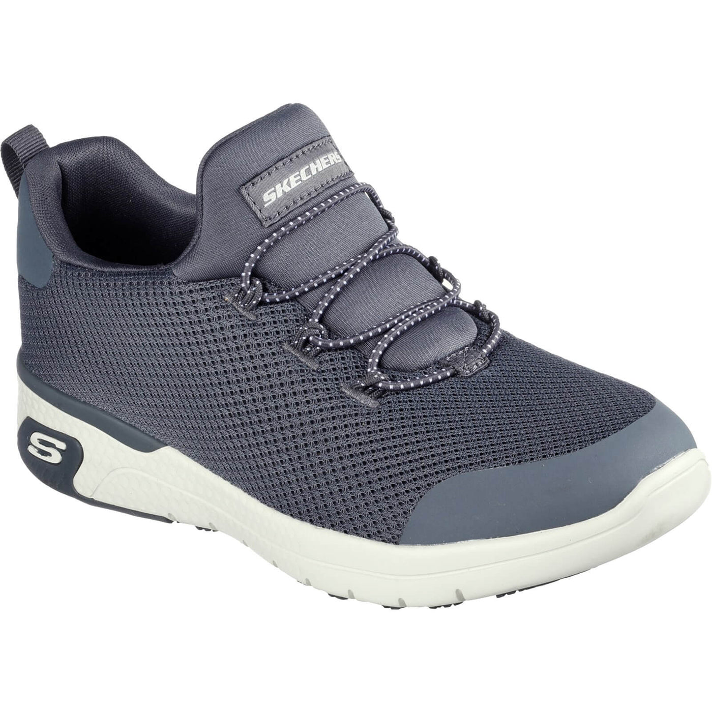 Skechers Marsing-Waiola Slip Resistant Safety Trainers Charcoal 1#colour_charcoal-grey