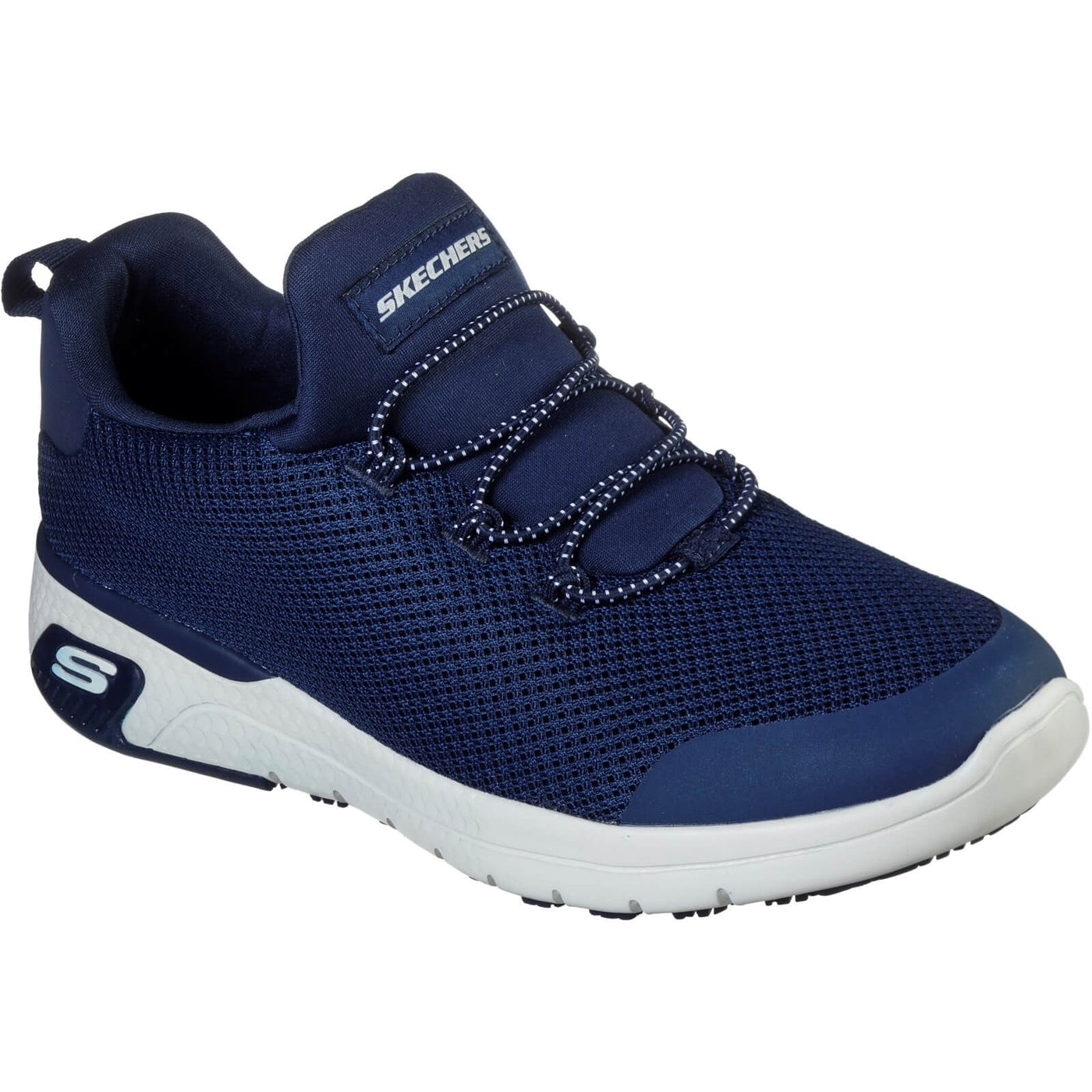 Skechers Marsing-Waiola Slip Resistant Safety Trainers Navy 1#colour_navy-blue