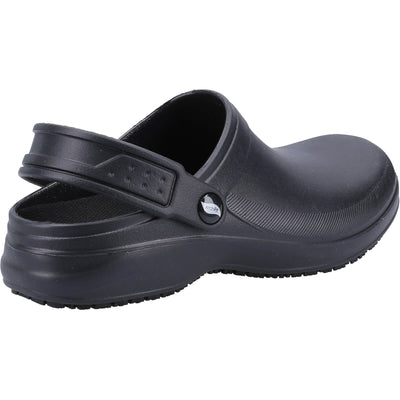 Skechers Riverbound Slip Resistant SR Clogs Black 2#colour_black