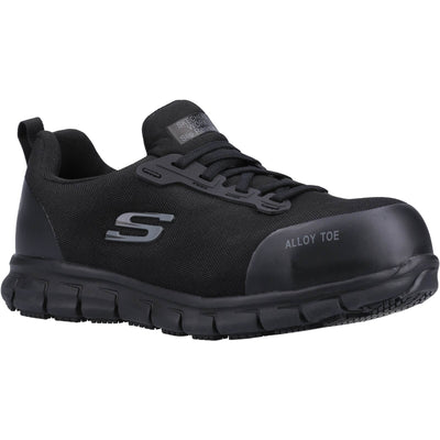 Skechers Sure Track Jixie Safety Shoes Black 1#colour_black