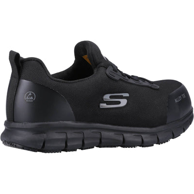 Skechers Sure Track Jixie Safety Shoes Black 2#colour_black