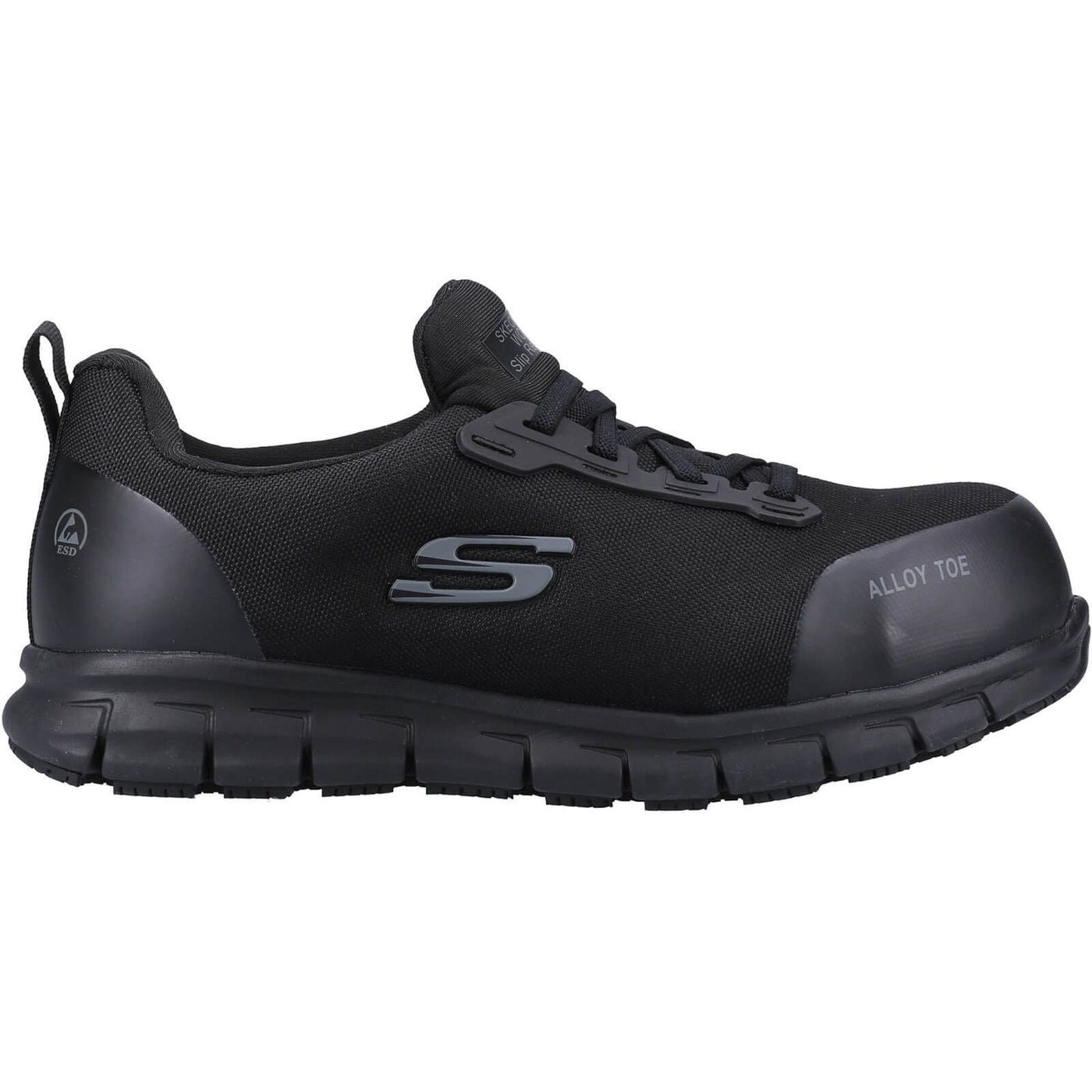 Skechers Sure Track Jixie Safety Shoes Black 4#colour_black
