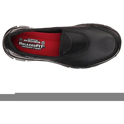 Skechers Sure Track Slip Resistant Work Shoes-Black-7
