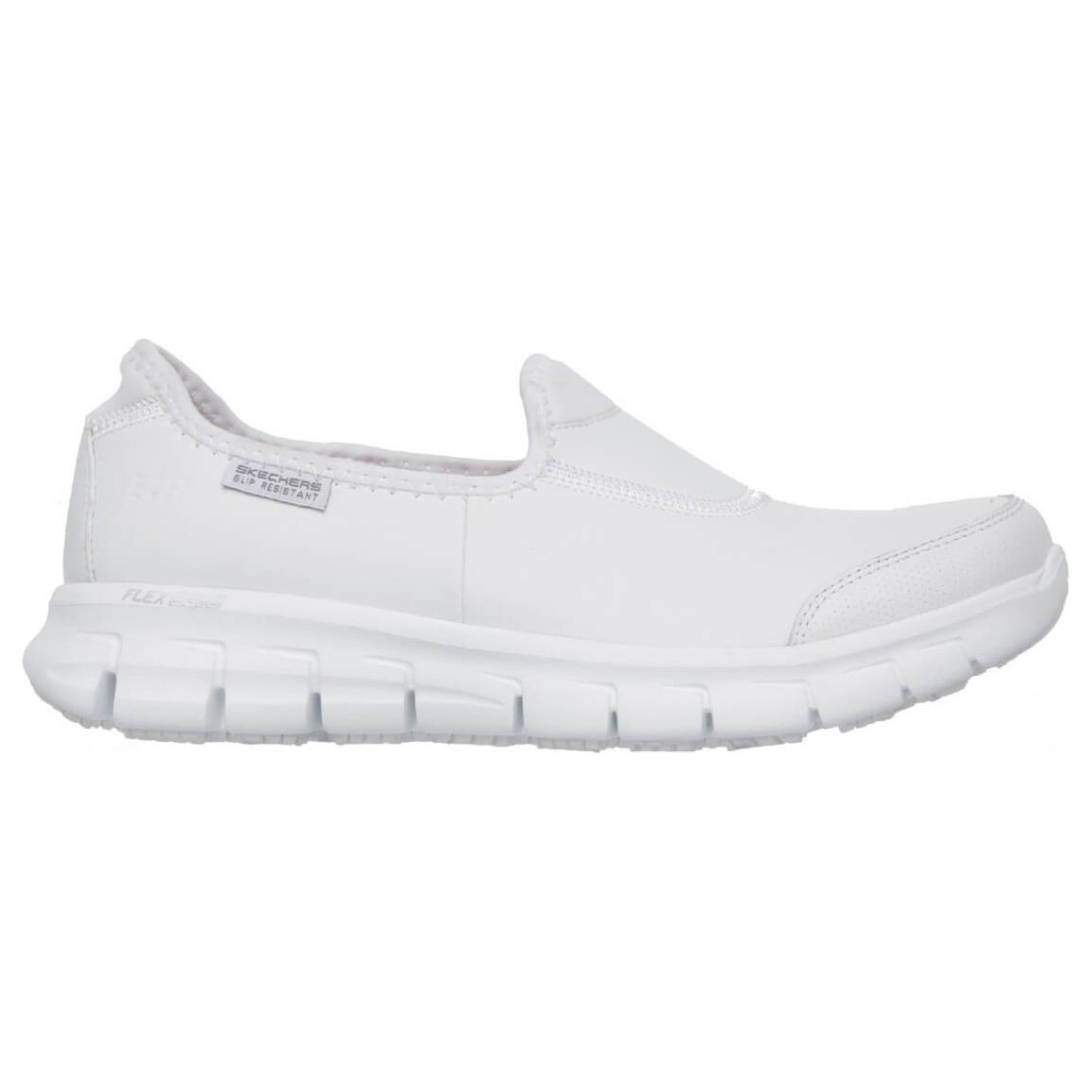 Skechers Sure Track Slip Resistant Work Shoes-White-4