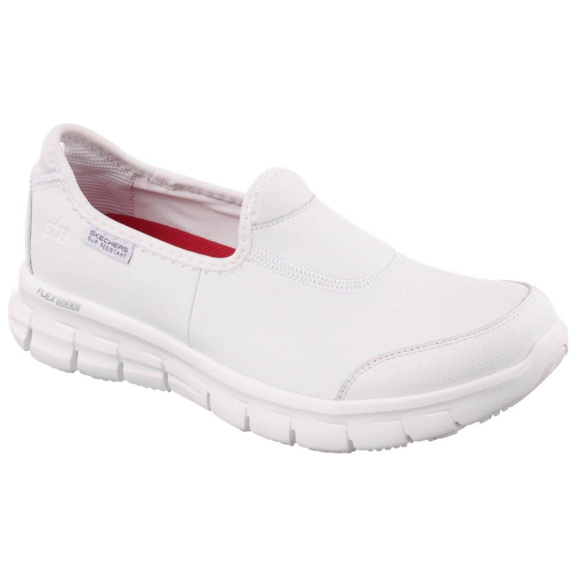 Skechers Sure Track Slip Resistant Work Shoes-White-Main