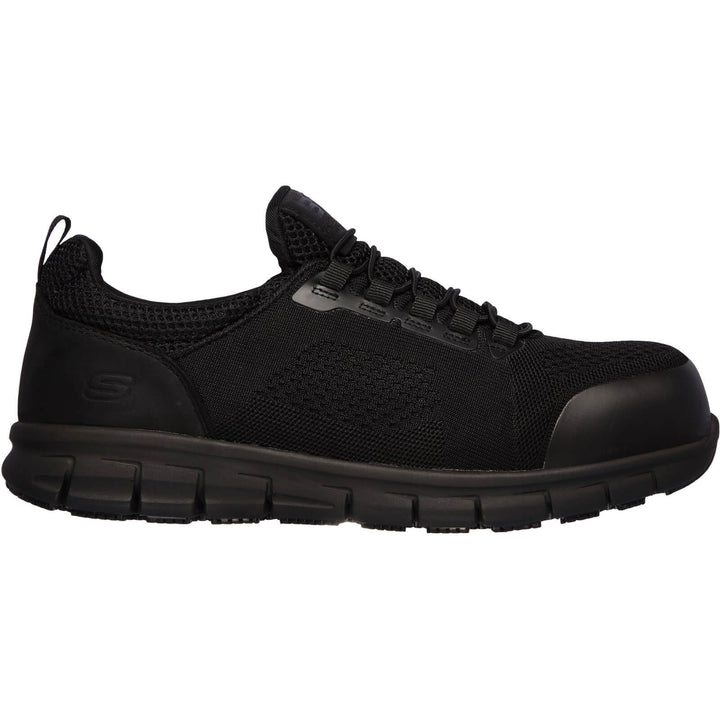 Skechers Synergy Omat Safety Trainers Black 3#colour_black