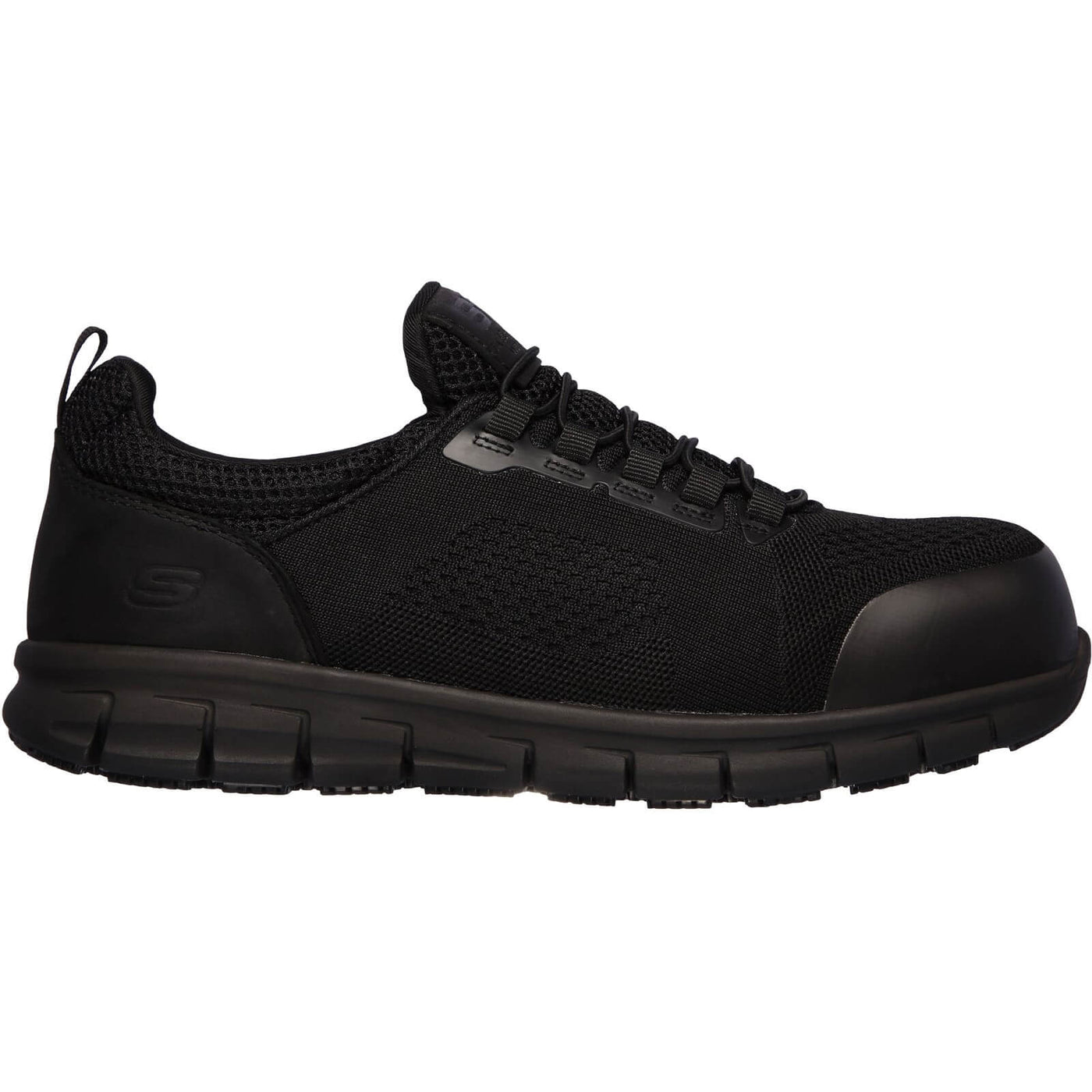 Skechers Synergy Omat Safety Trainers Black 3#colour_black