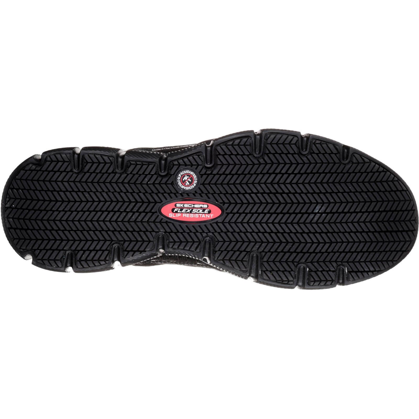 Skechers Telphin Sanphet Slip Resistant Shoes Black 2#colour_black