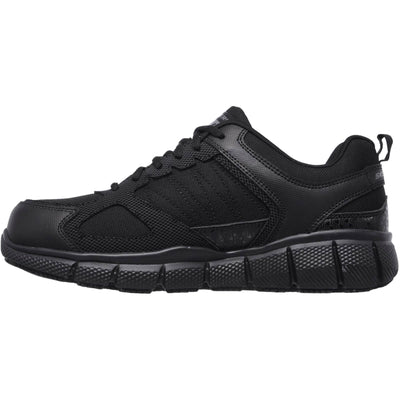 Skechers Telphin Sanphet Slip Resistant Shoes Black 5#colour_black
