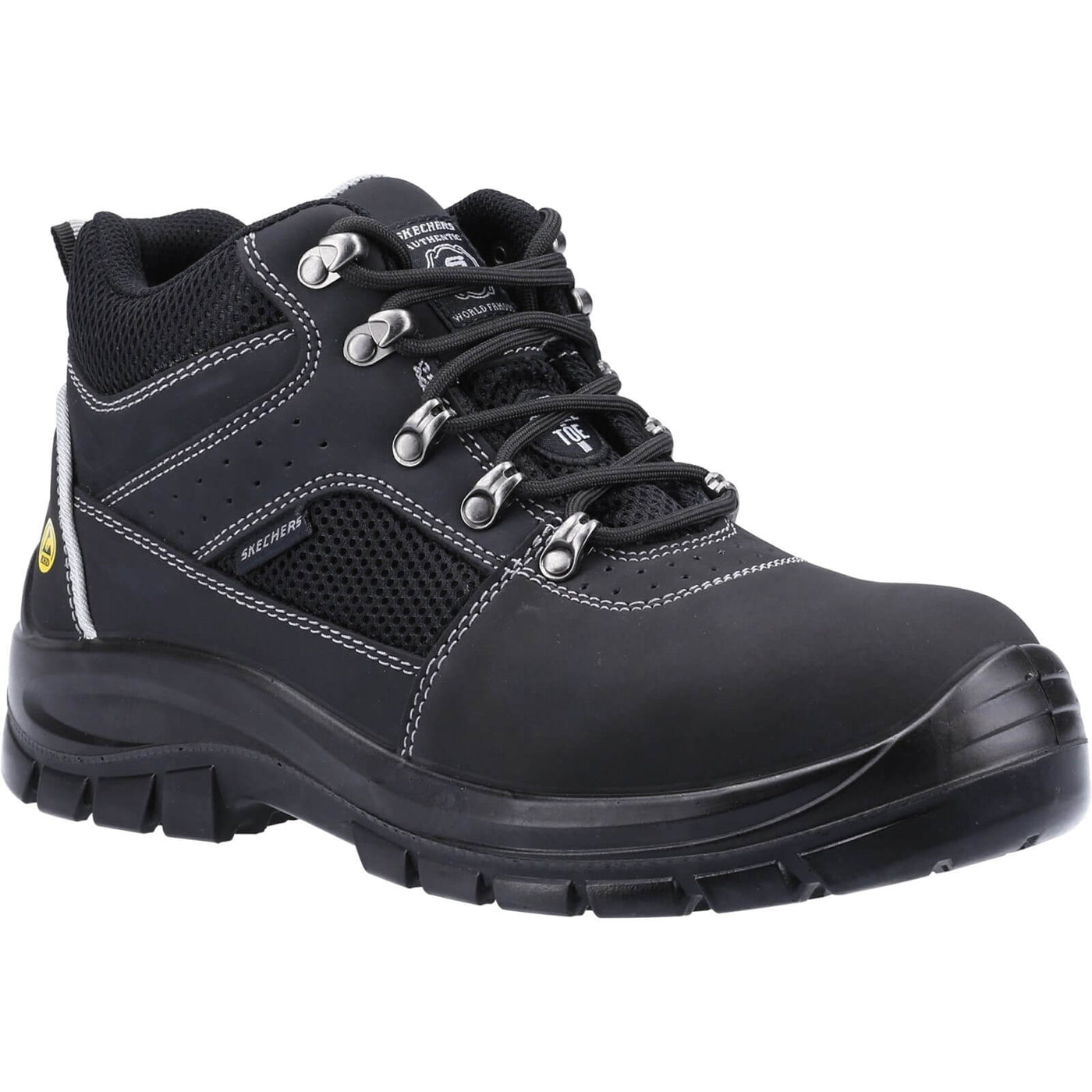 Skechers Trophus Letic Safety Boots Black 1#colour_black
