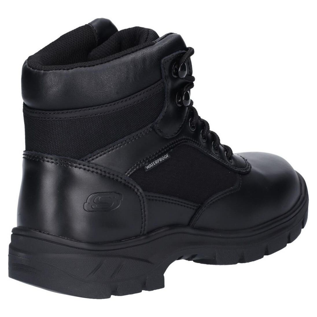 Skechers Wascana Utility Work Boots-Black-2