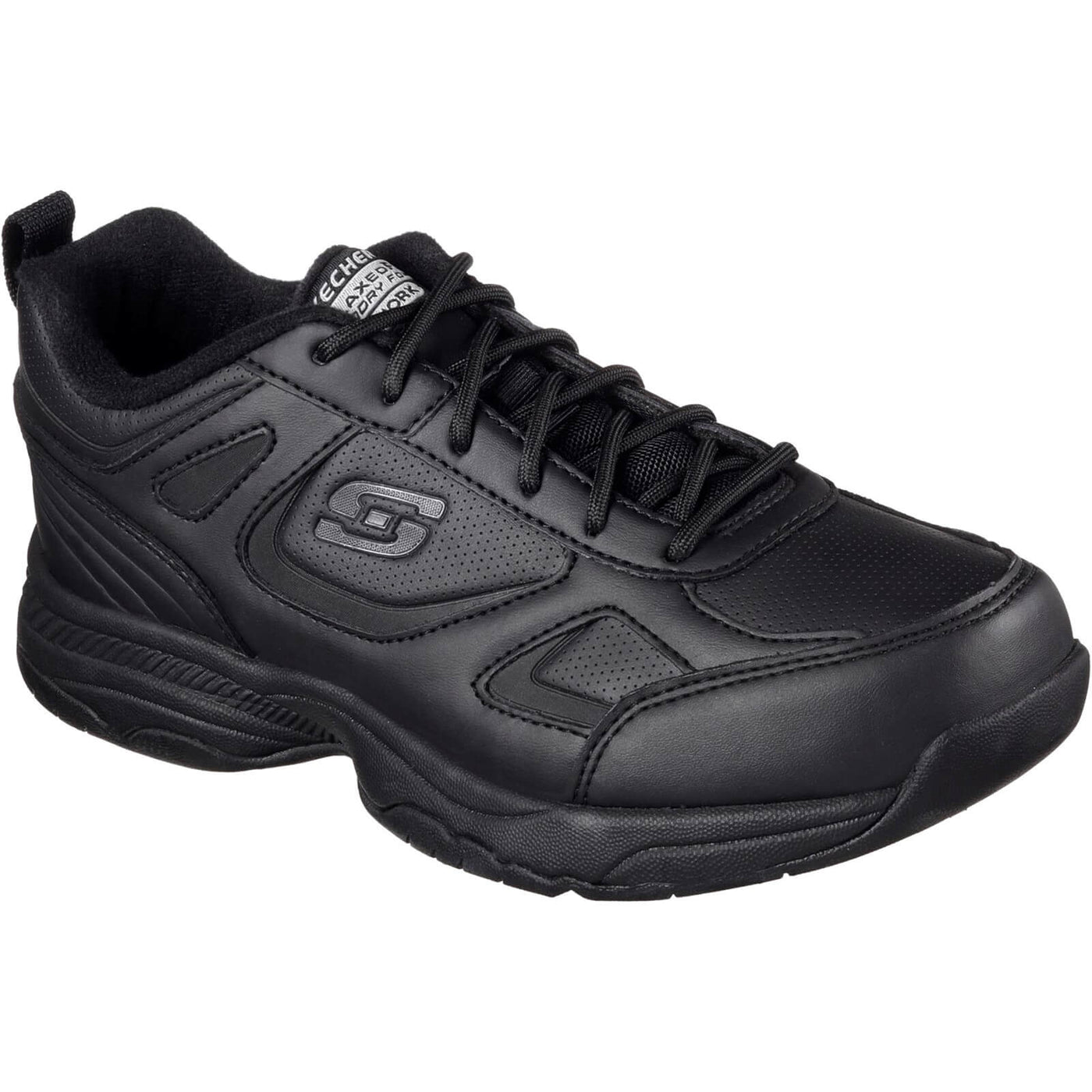 Skechers Work Relaxed Fit: Dighton - Bricelyn SR Safety Shoes Black 1#colour_black
