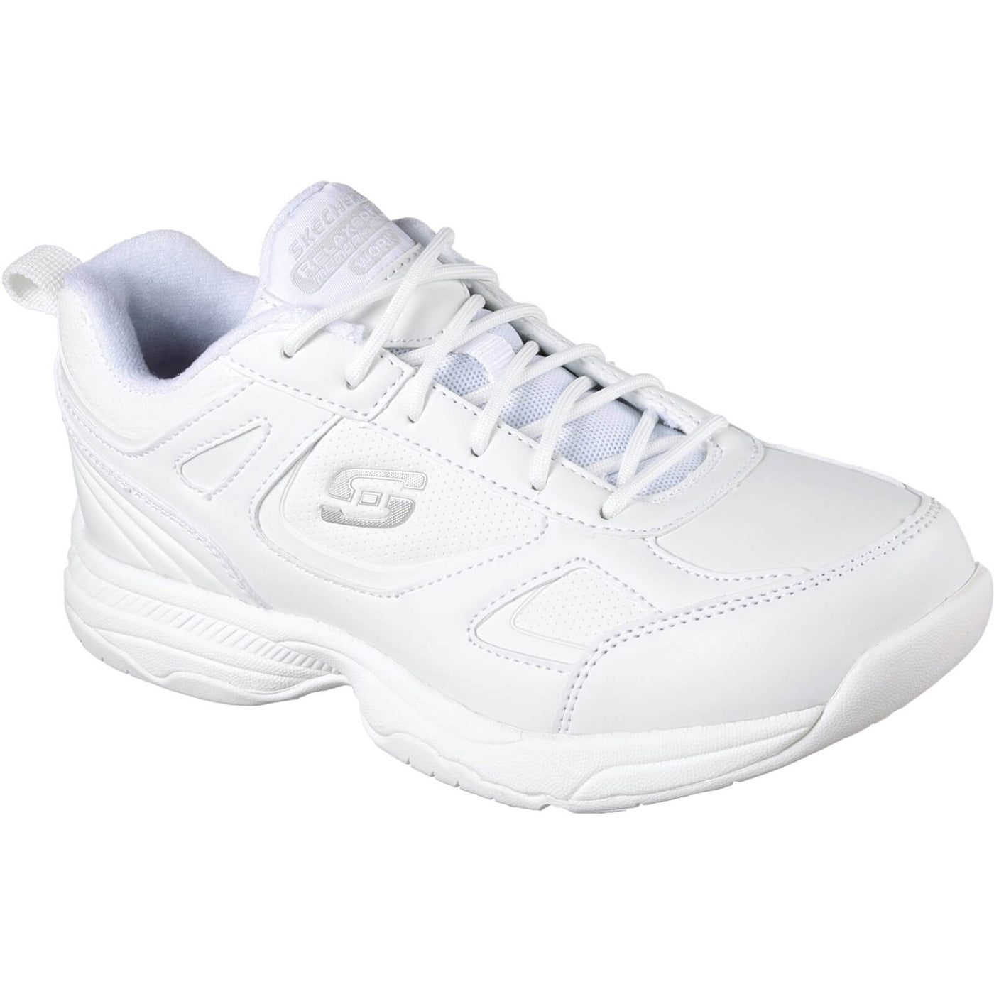 Skechers Work Relaxed Fit: Dighton - Bricelyn SR Safety Shoes White 1#colour_white