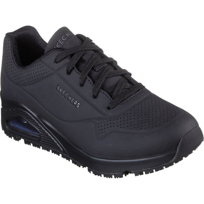 Skechers Work Relaxed Fit: Uno SR Safety Shoes Black 1#colour_black