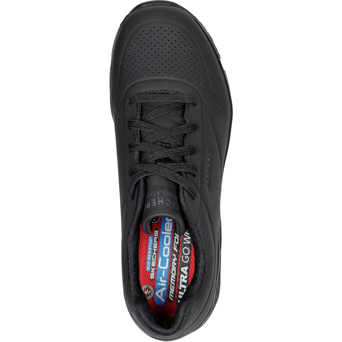 Skechers Work Relaxed Fit: Uno SR Safety Shoes Black 4#colour_black