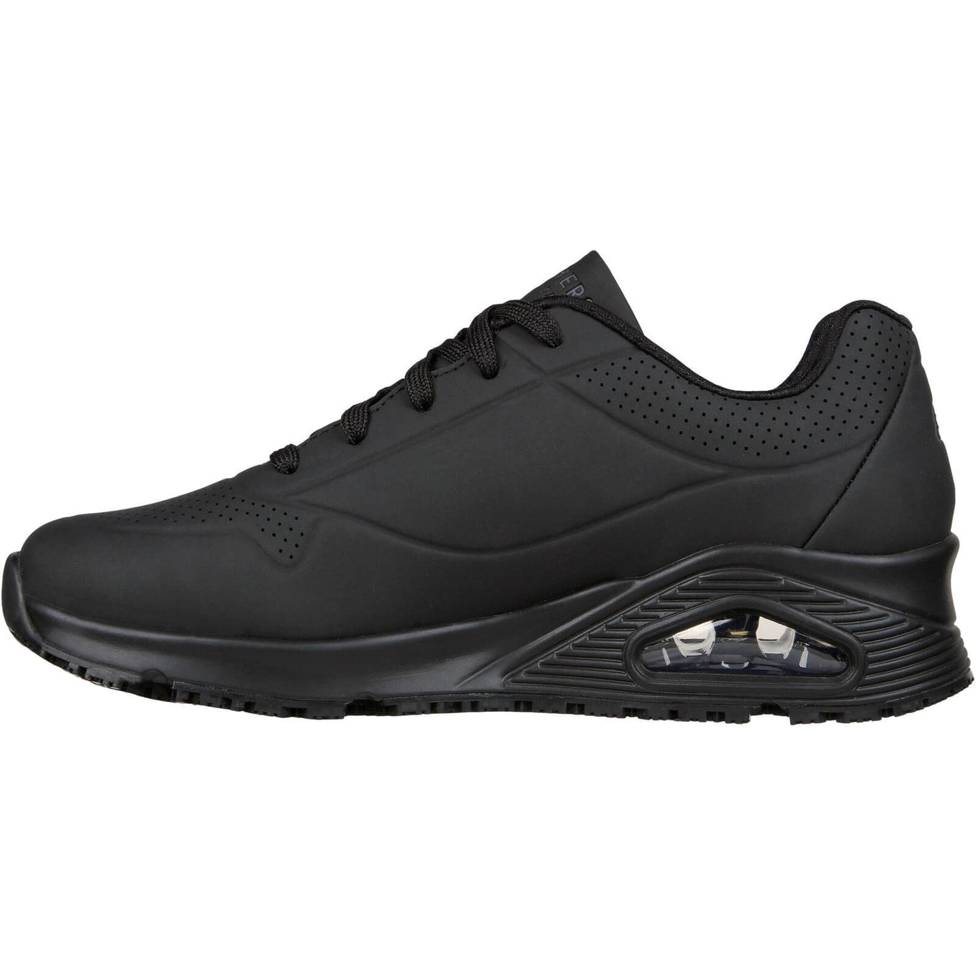 Skechers Work Relaxed Fit: Uno SR Safety Shoes Black 5#colour_black
