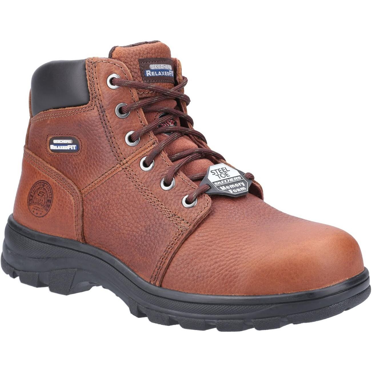 Skechers Workshire Work Safety Boots-Brown-Main