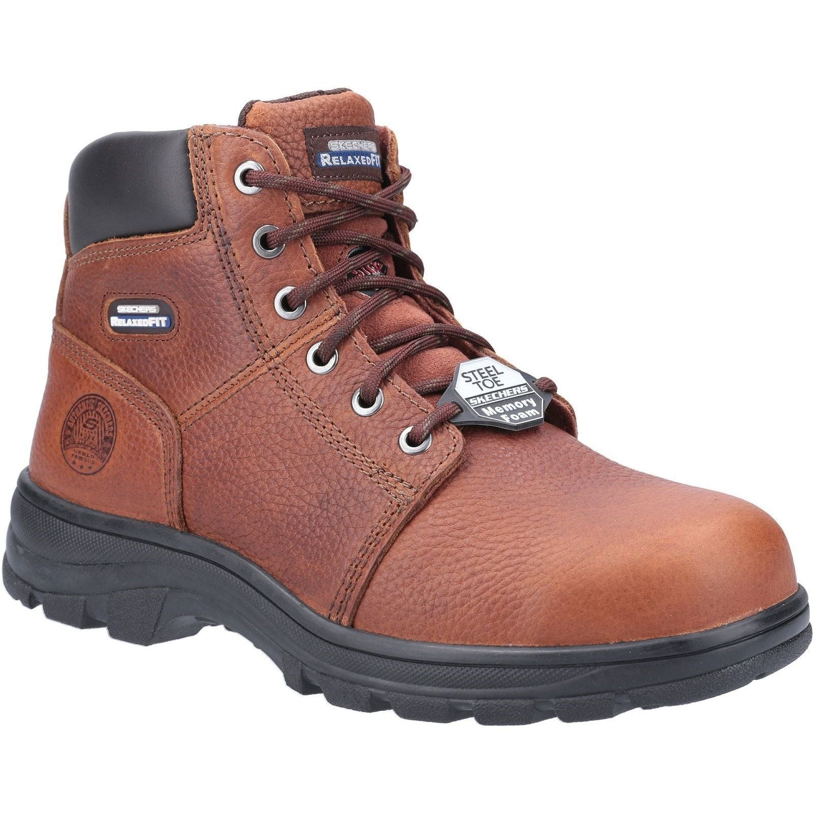 Steel toe memory foam work boots online